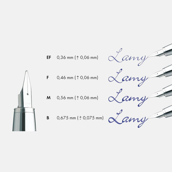 Lamy Studio Fountain Pen, Fine Nib, Black