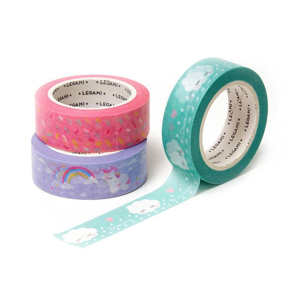 Legami Washi Paper Tapes Set of 3 - Assorted Styles