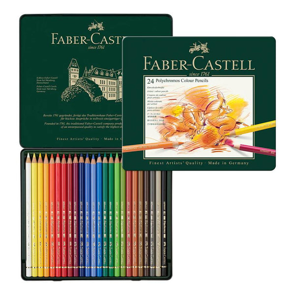 Faber-Castell Polychromos Coloured Pencil Set 24pk
