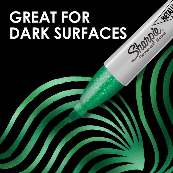 Sharpie Marker Set, Chisel Tip Metallic 6pk