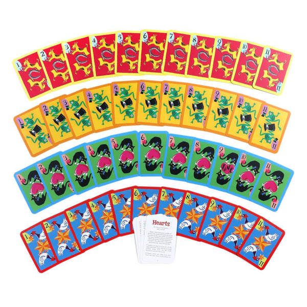 eeBoo Hearts Playing Cards