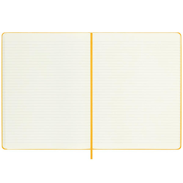 Moleskine XL Ruled Hardcover Notebook - Orange Yellow