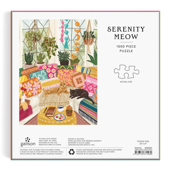 Galison 1000pc Puzzle - Serenity Meow