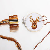 Kikkerland Mini Cross Stitch Embroidery Kit - Deer
