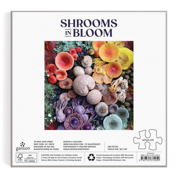 Galison 500pc Puzzle - Shrooms in Bloom