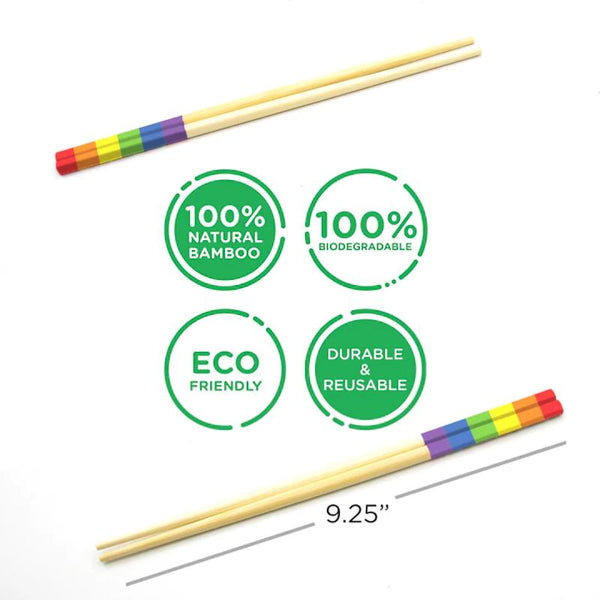 GAMAGO Bamboo Chopsticks Set of 4 - Pride