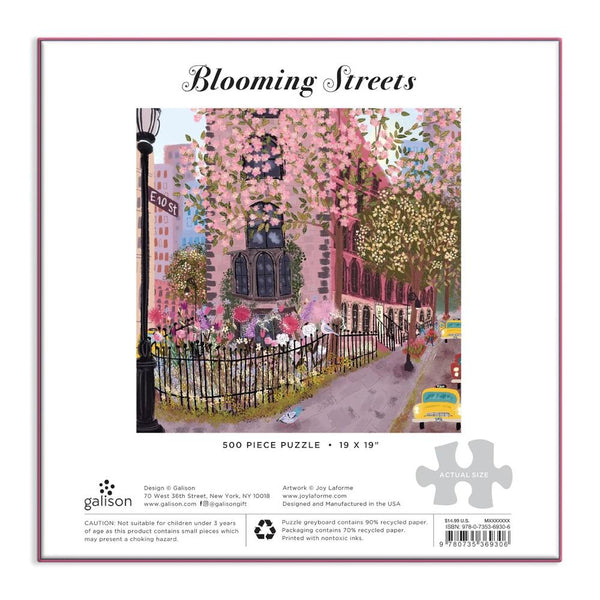 Galison 500pc Puzzle - Blooming Streets