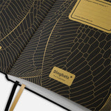 Dingbats Pro Black & Gold Bee Vegan Notebook B5 Blank