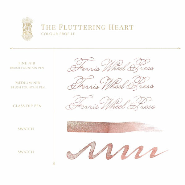Ferris Wheel Press Bottled Ink - 38ml Special Edition The Fluttering Heart