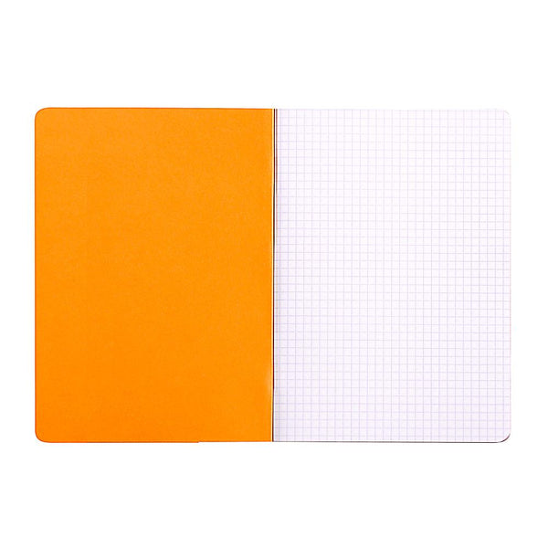 Rhodia A5 Side-Stapled Graph Notebook - Orange