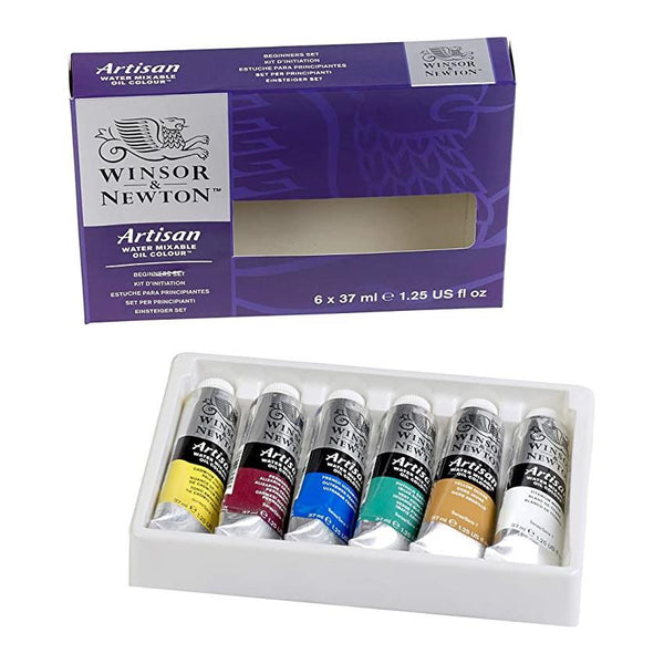 Winsor & Newton Artisan Water Mixable Oil Paint 6x37mL Beginner Set