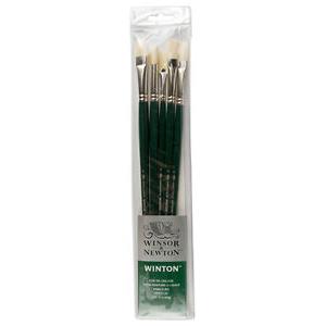 Winsor & Newton Winton Bristle Brush Set 5pk