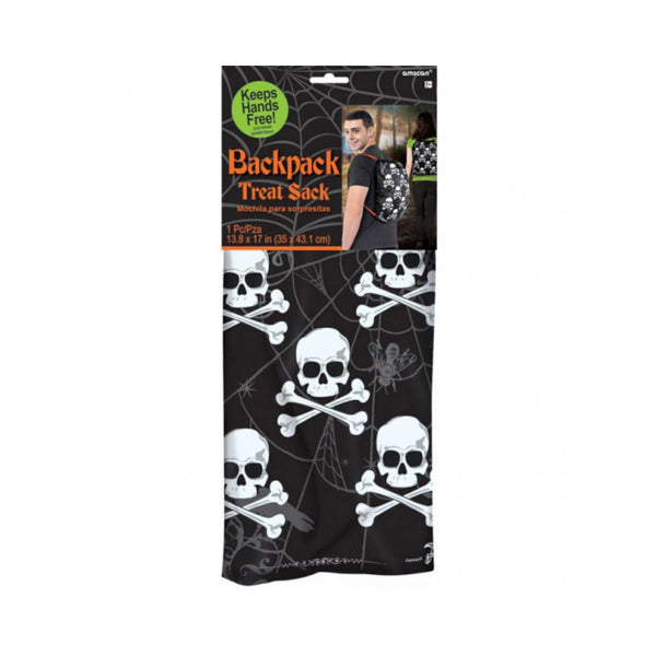Amscan Halloween Skull & Bones Backpack Treat Sack