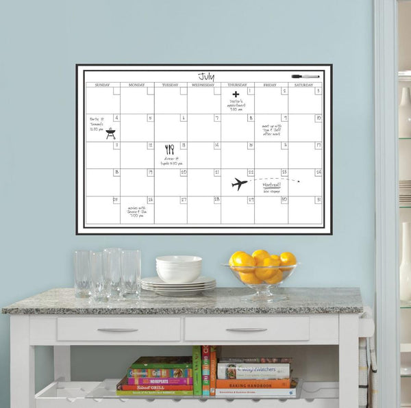 Wallpops Dry Erase Calendar 36" x 24" - White