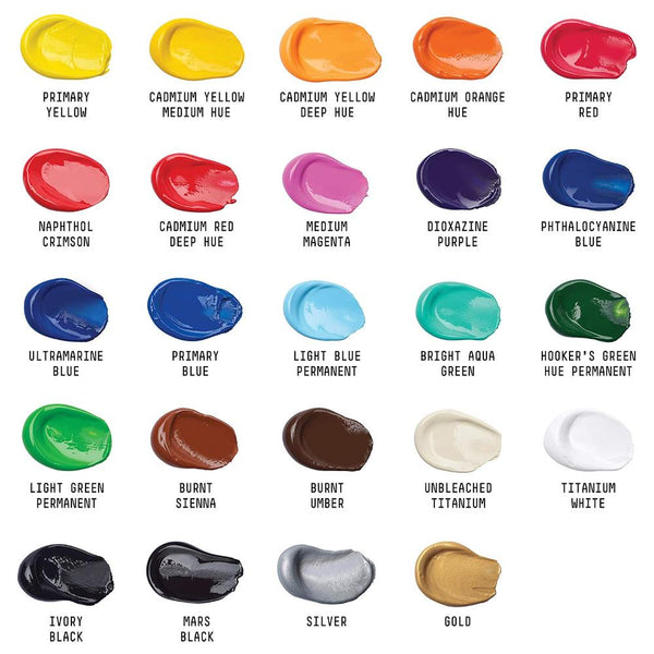 Liquitex Basics Acrylic Paint 24 Tube Best Sellers Set