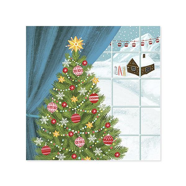 Up With Paper Pop-up Christmas Card - Santa Cat