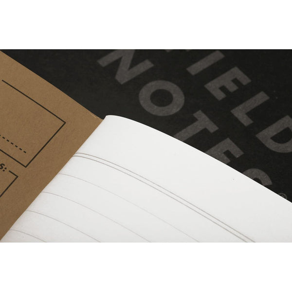 Field Notes Pitch Black Memo Books 3pk Ruled