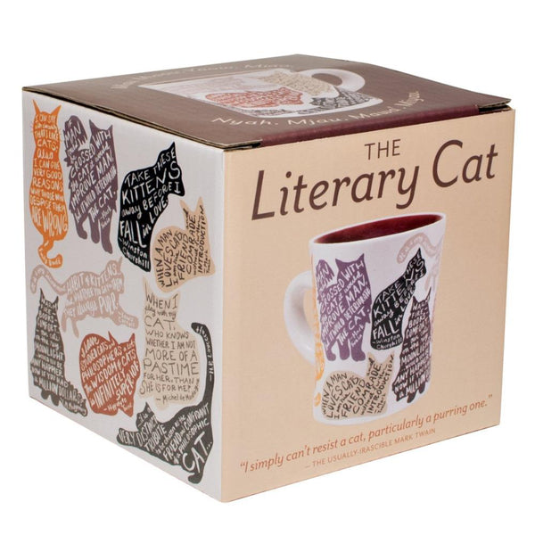 Unemployed Philosophers Guild Mug 12oz Literary Cat (Ó)