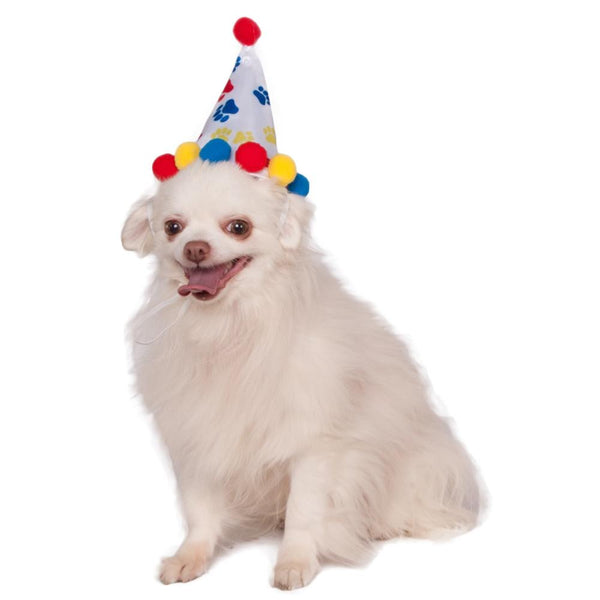 Rubies Paw Print Party Hat Pet Costume - Medium/Large