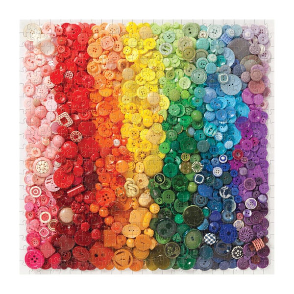 Galison 500pc Puzzle - Rainbow Buttons