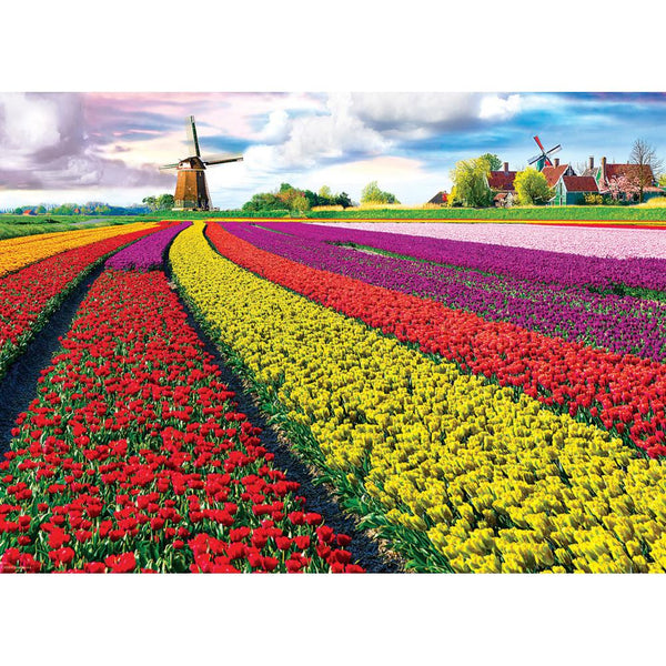 Eurographics 1000pc Puzzle - Netherlands Tulip Field