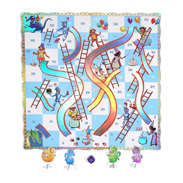 eeBoo Dragons Slips & Ladders Board Game
