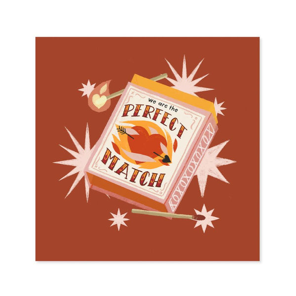 Up With Paper Pop-Up Valentines Greeting Card - Perfect Match