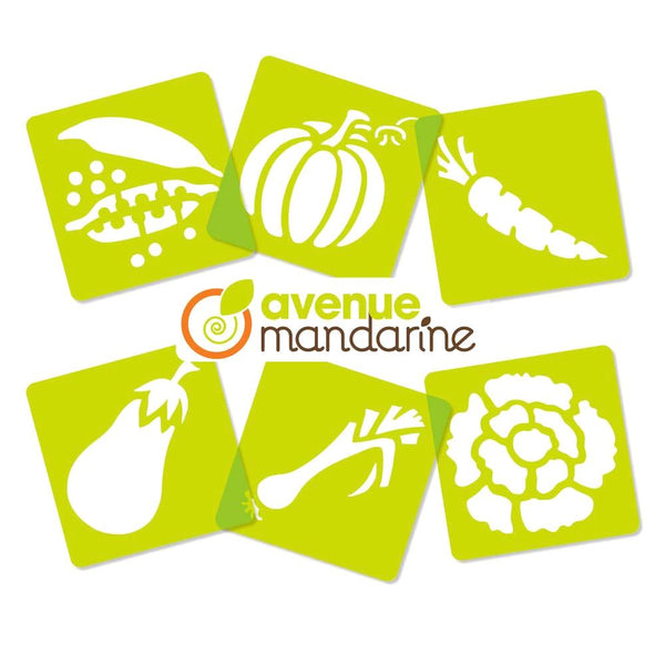 Midoco.ca: Avenue Mandarine Vegetables Stencils