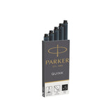 Parker Quink Fountain Pen Cartridges, Black 5pk