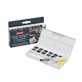 Derwent Tinted Charcoal Paint 12 Pan Palette