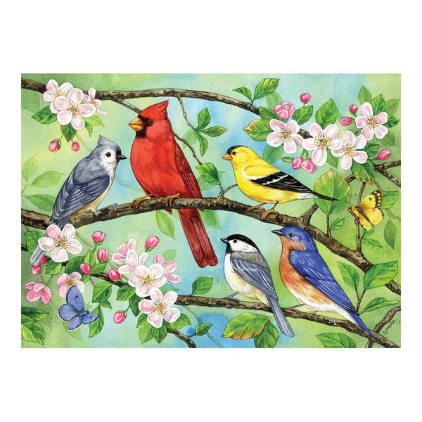 Cobble Hill Puzzle 350pc Bloomin' Birds Family