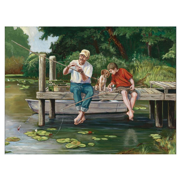 Cobble Hill Puzzle 1000pc - Fishing On the Dock