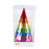 Party Partners Rainbow Bling Party Hats 6pk