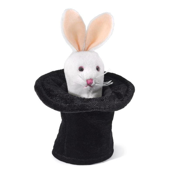 Folkmanis Finger Puppet - Mini Rabbit in Hat