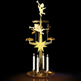 Angel Chimes Brass Candle Holder with Candles
