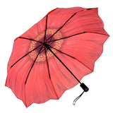 Galleria Folding Umbrella - Red Daisy