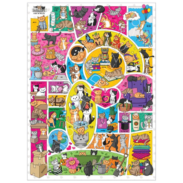 Cobble Hill Puzzle 1000pc - Doodle Cats