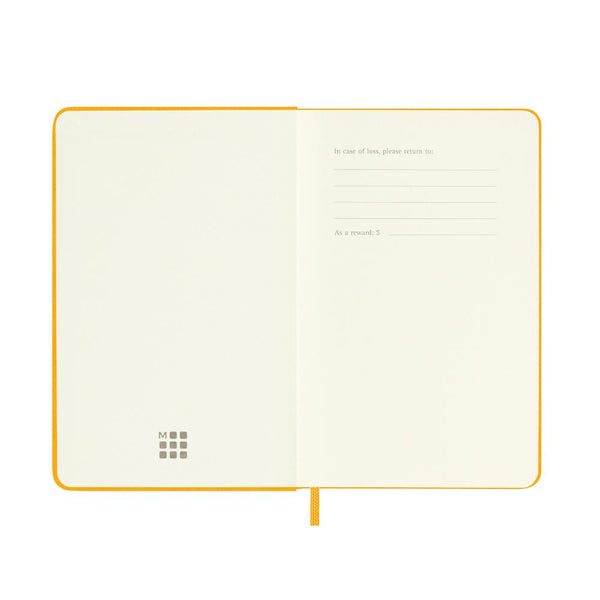 Moleskine Pocket Ruled Hardcover Notebook - Orange Yellow