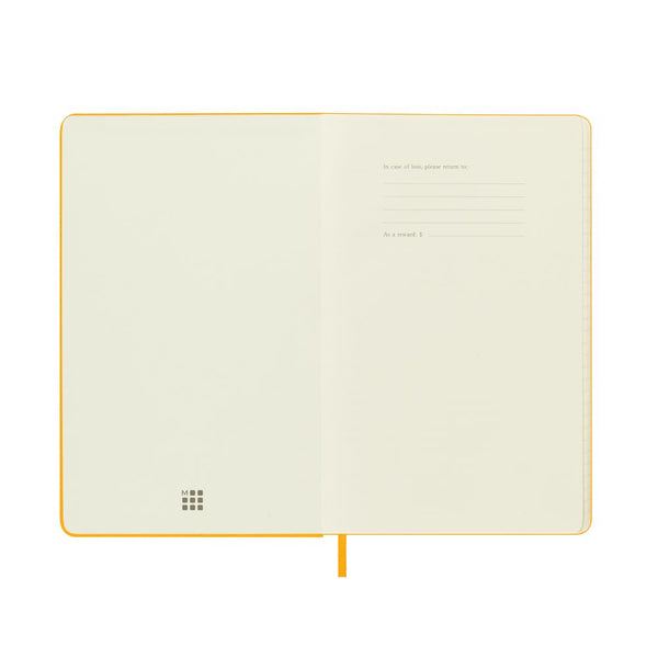 Moleskine Large Ruled Hardcover Notebook - Orange Yellow