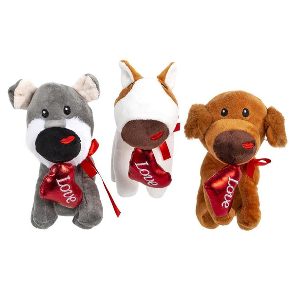 CTG Valentines Plush Dog with Heart