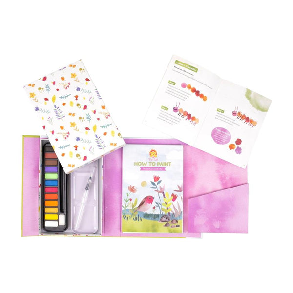 Tiger Tribe How to Paint Watercolour Kit