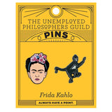 Unemployed Philosophers Guild Enamel Pin Set - Frida & Monkey