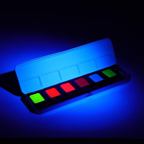 Finetec Mica Premium Watercolour Set 6pk Neon