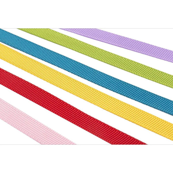 CTG Grosgrain Fabric Ribbon 5M - Assorted Colours