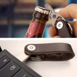 Mad Man Smart Keychain Leather - Cognac