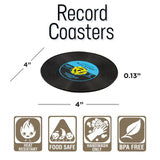 GAMAGO Silicone Coasters 4pk - Vinyl Record
