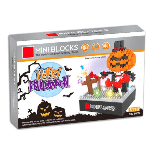 CTG Hoot Halloween Mini Blocks - 337pc Pumpkin Man