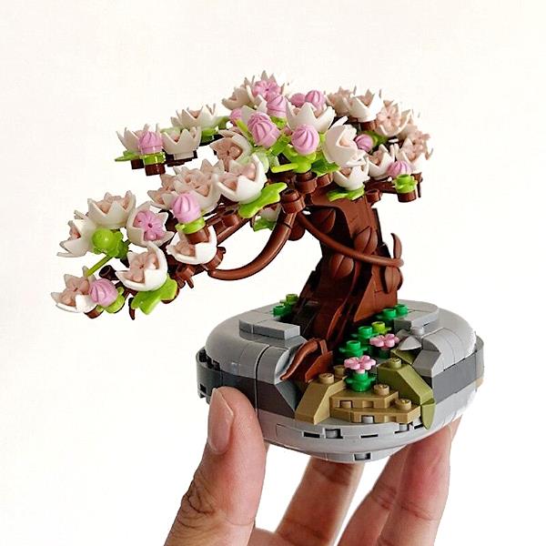 lego sakura bonsai tree LOZ Mini Block Kit