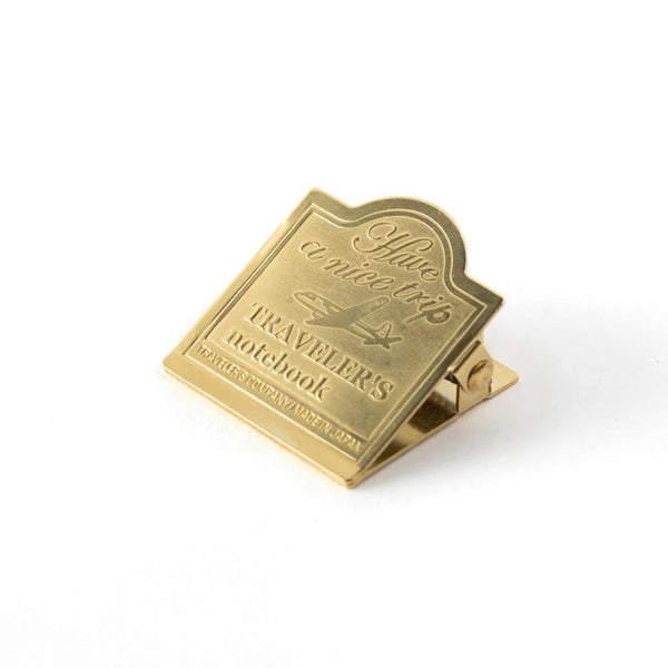 Traveler's Company Brass Clip - Airplane