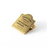 Traveler's Company Brass Clip - TRC Logo